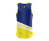 Custom Singlet Blue, White & Yellow